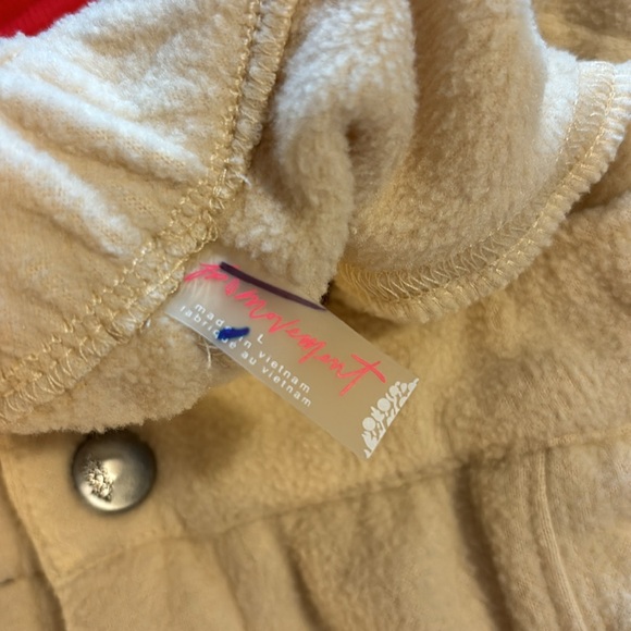 Free People! FP Movement Arena Fleece Joggers Pants In Beige/Neon Yellow NWOT! - Picture 14 of 14